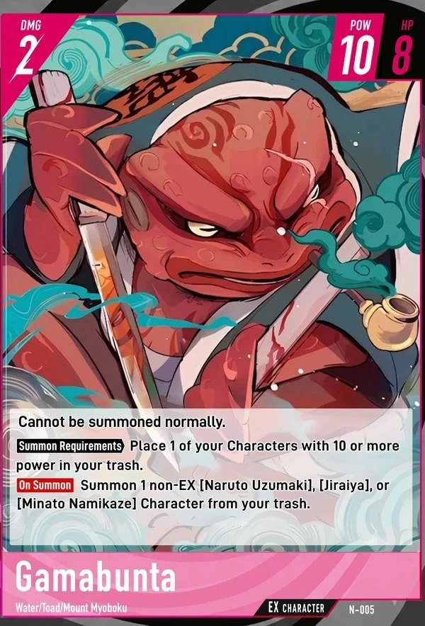 EX Character card example